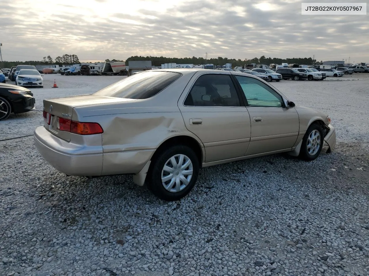 2000 Toyota Camry Ce VIN: JT2BG22K0Y0507967 Lot: 76305414