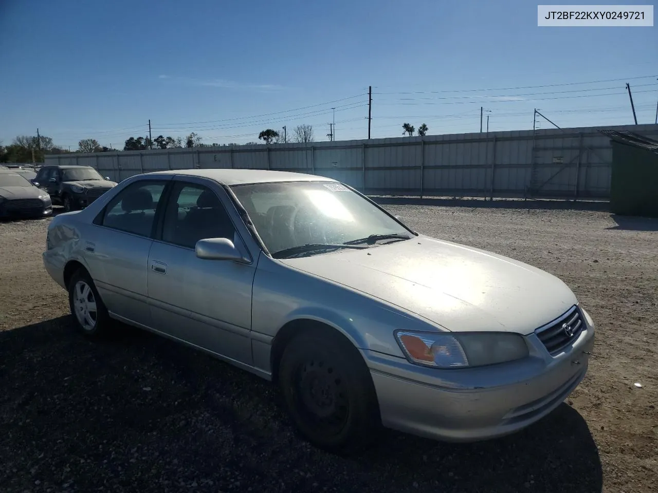 2000 Toyota Camry Ce VIN: JT2BF22KXY0249721 Lot: 76365624