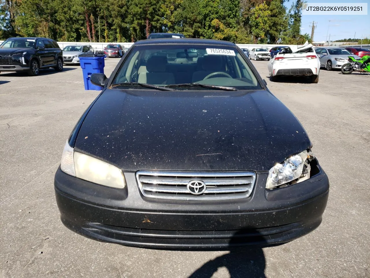 2000 Toyota Camry Ce VIN: JT2BG22K6Y0519251 Lot: 76525634