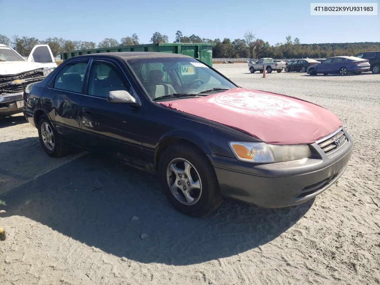 2000 Toyota Camry Ce VIN: 4T1BG22K9YU931983 Lot: 76716014