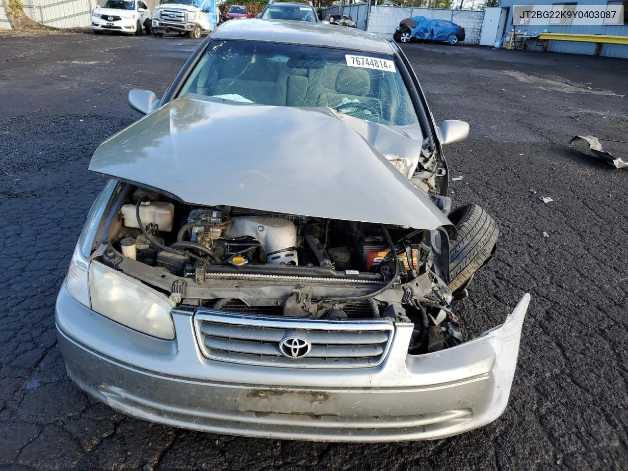 2000 Toyota Camry Ce VIN: JT2BG22K9Y0403087 Lot: 76744814