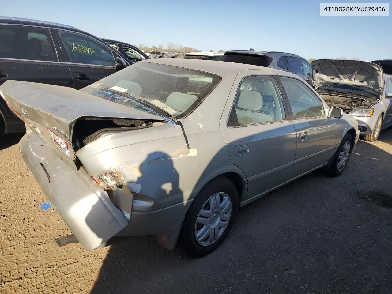 2000 Toyota Camry Ce VIN: 4T1BG28K4YU679406 Lot: 76799974