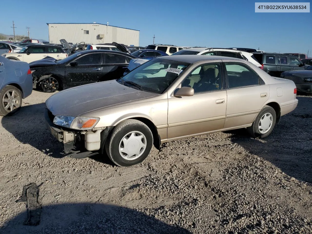 2000 Toyota Camry Ce VIN: 4T1BG22K5YU638534 Lot: 76933444