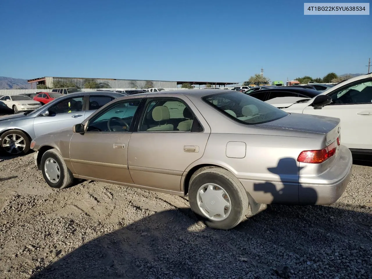 2000 Toyota Camry Ce VIN: 4T1BG22K5YU638534 Lot: 76933444