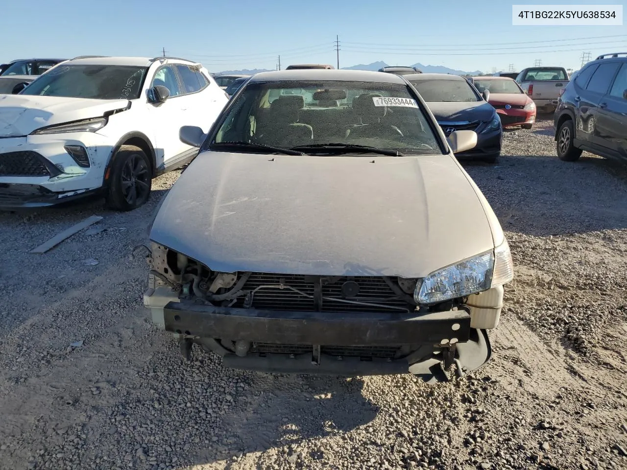 2000 Toyota Camry Ce VIN: 4T1BG22K5YU638534 Lot: 76933444