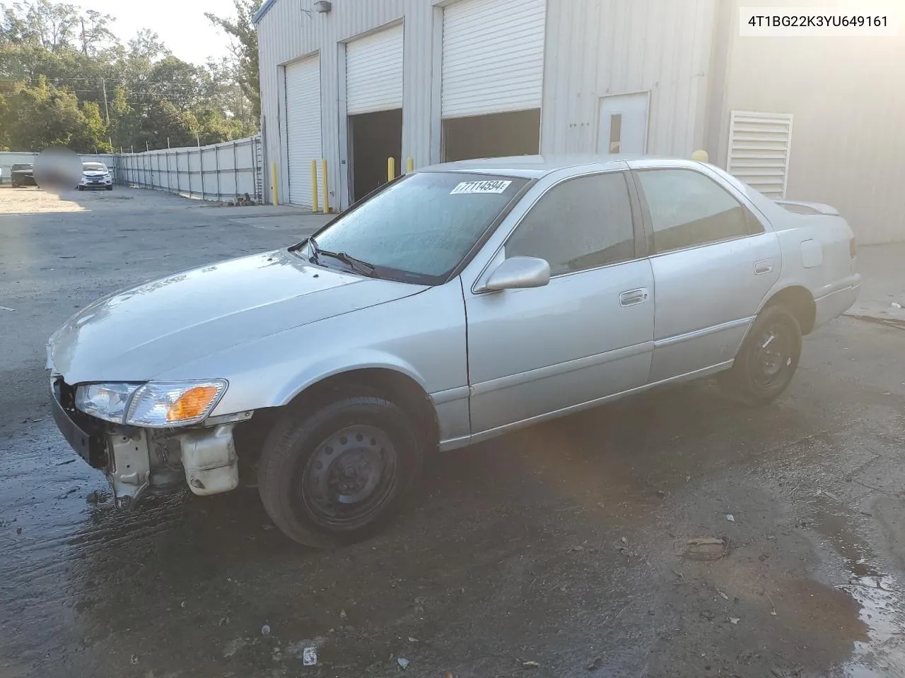 2000 Toyota Camry Ce VIN: 4T1BG22K3YU649161 Lot: 77114594