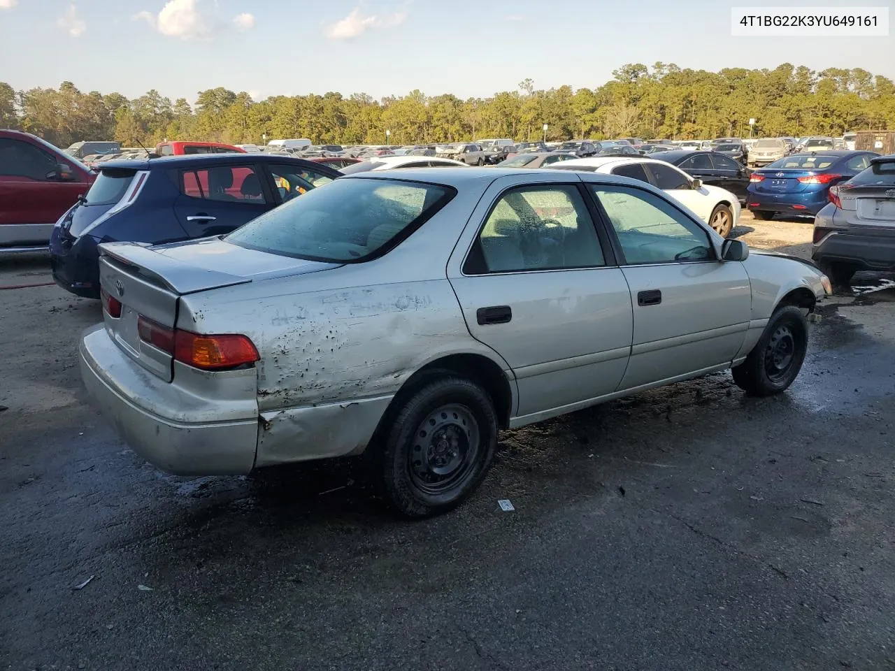 2000 Toyota Camry Ce VIN: 4T1BG22K3YU649161 Lot: 77114594