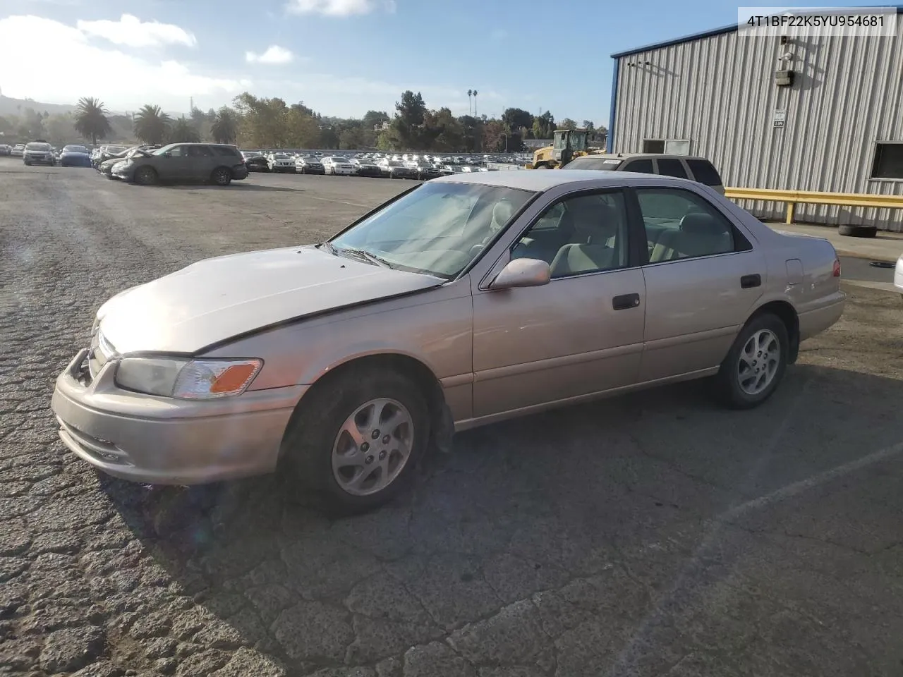 2000 Toyota Camry Le VIN: 4T1BF22K5YU954681 Lot: 77147824