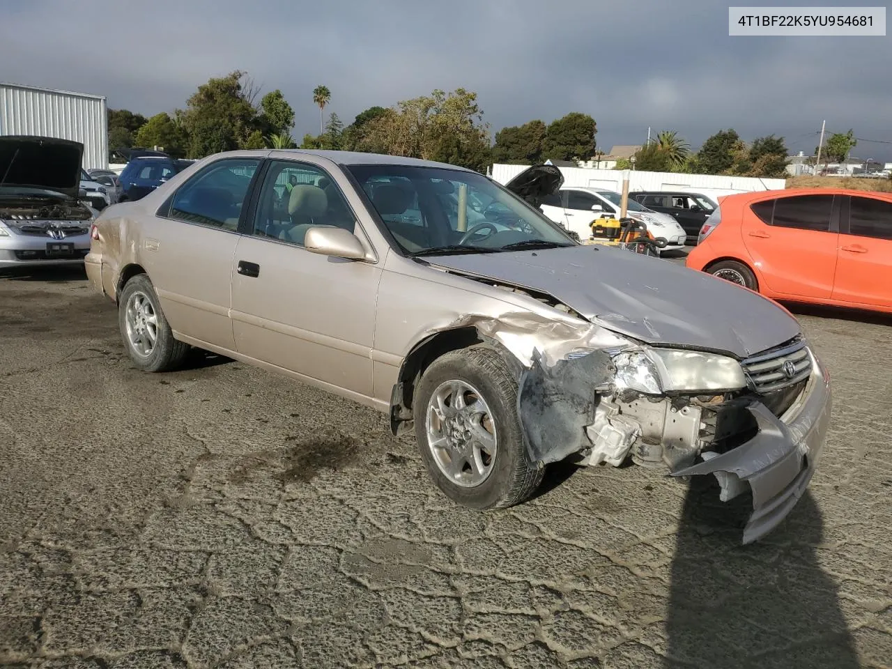 2000 Toyota Camry Le VIN: 4T1BF22K5YU954681 Lot: 77147824