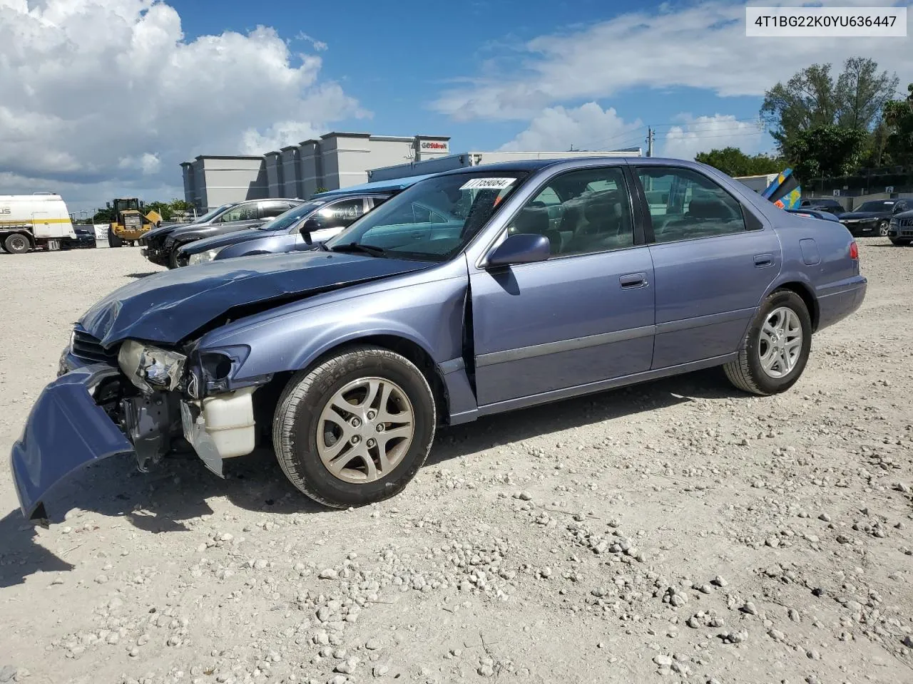 2000 Toyota Camry Ce VIN: 4T1BG22K0YU636447 Lot: 77159084