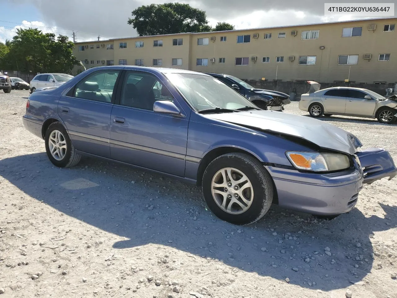 2000 Toyota Camry Ce VIN: 4T1BG22K0YU636447 Lot: 77159084