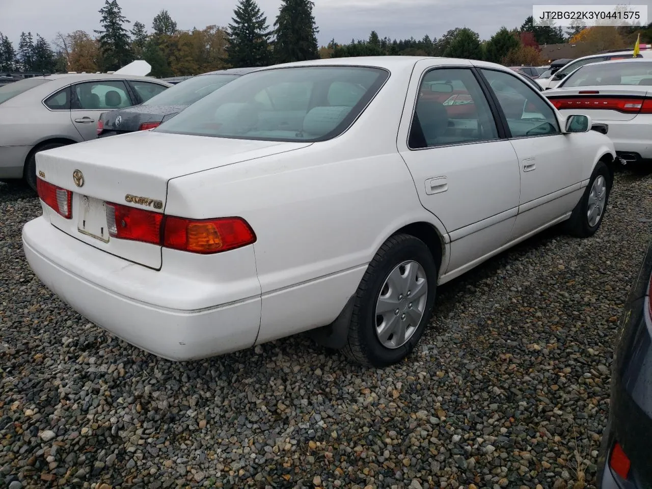 2000 Toyota Camry Ce VIN: JT2BG22K3Y0441575 Lot: 77170724