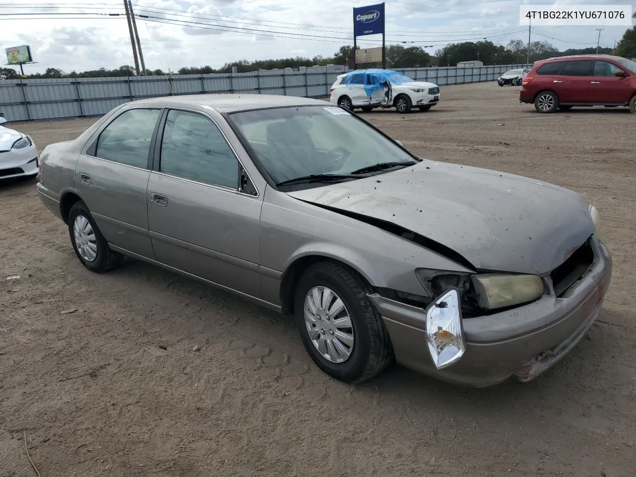 2000 Toyota Camry Ce VIN: 4T1BG22K1YU671076 Lot: 77371044