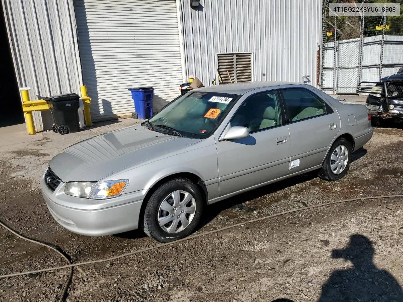 2000 Toyota Camry Ce VIN: 4T1BG22K8YU618908 Lot: 77524704