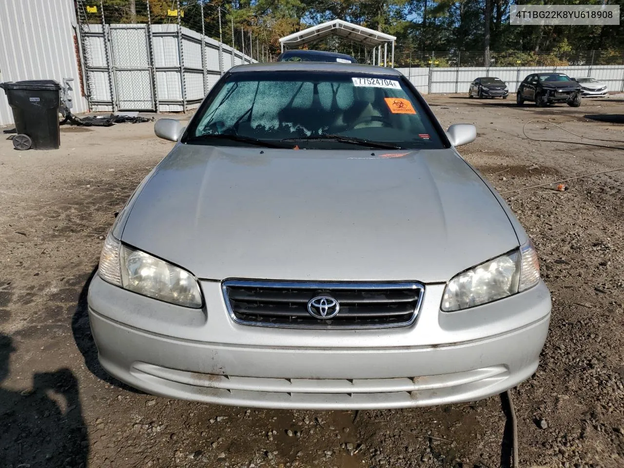 2000 Toyota Camry Ce VIN: 4T1BG22K8YU618908 Lot: 77524704