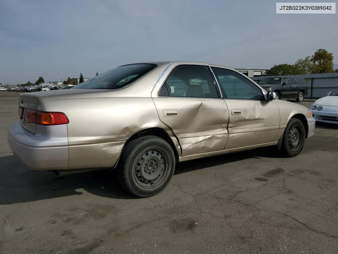 2000 Toyota Camry Ce VIN: JT2BG22K3Y0389042 Lot: 77862044