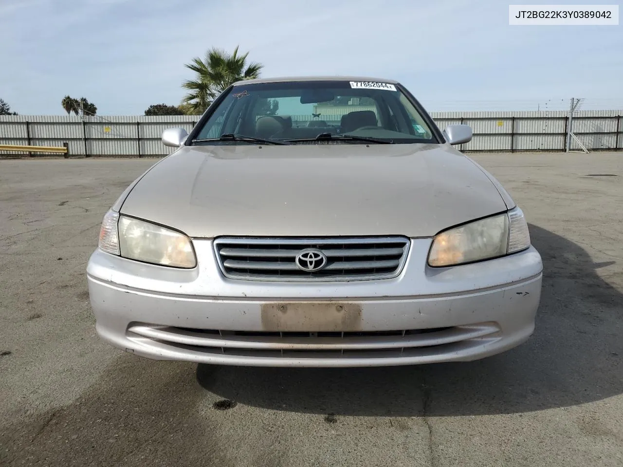 2000 Toyota Camry Ce VIN: JT2BG22K3Y0389042 Lot: 77862044