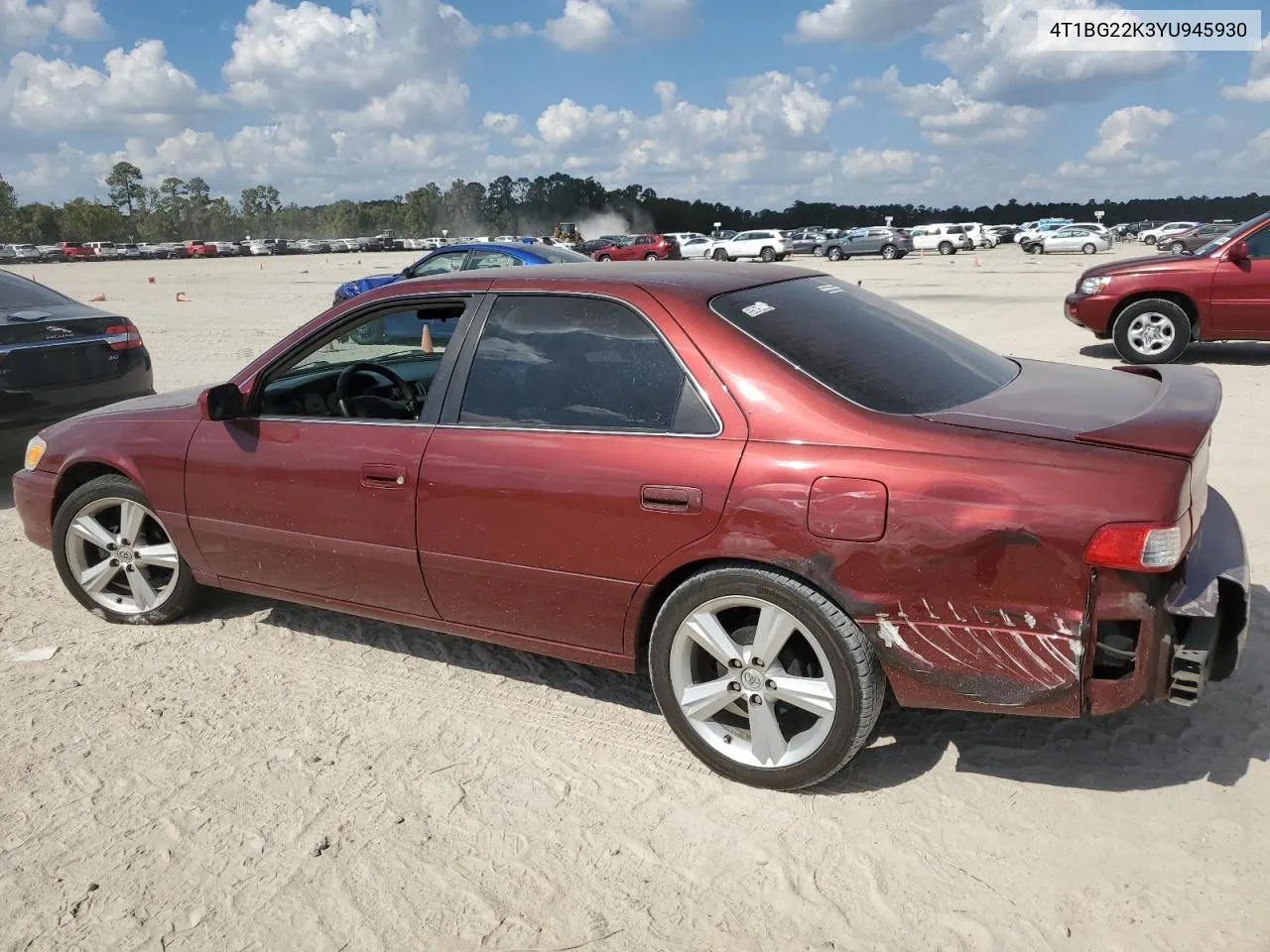 2000 Toyota Camry Ce VIN: 4T1BG22K3YU945930 Lot: 77962304