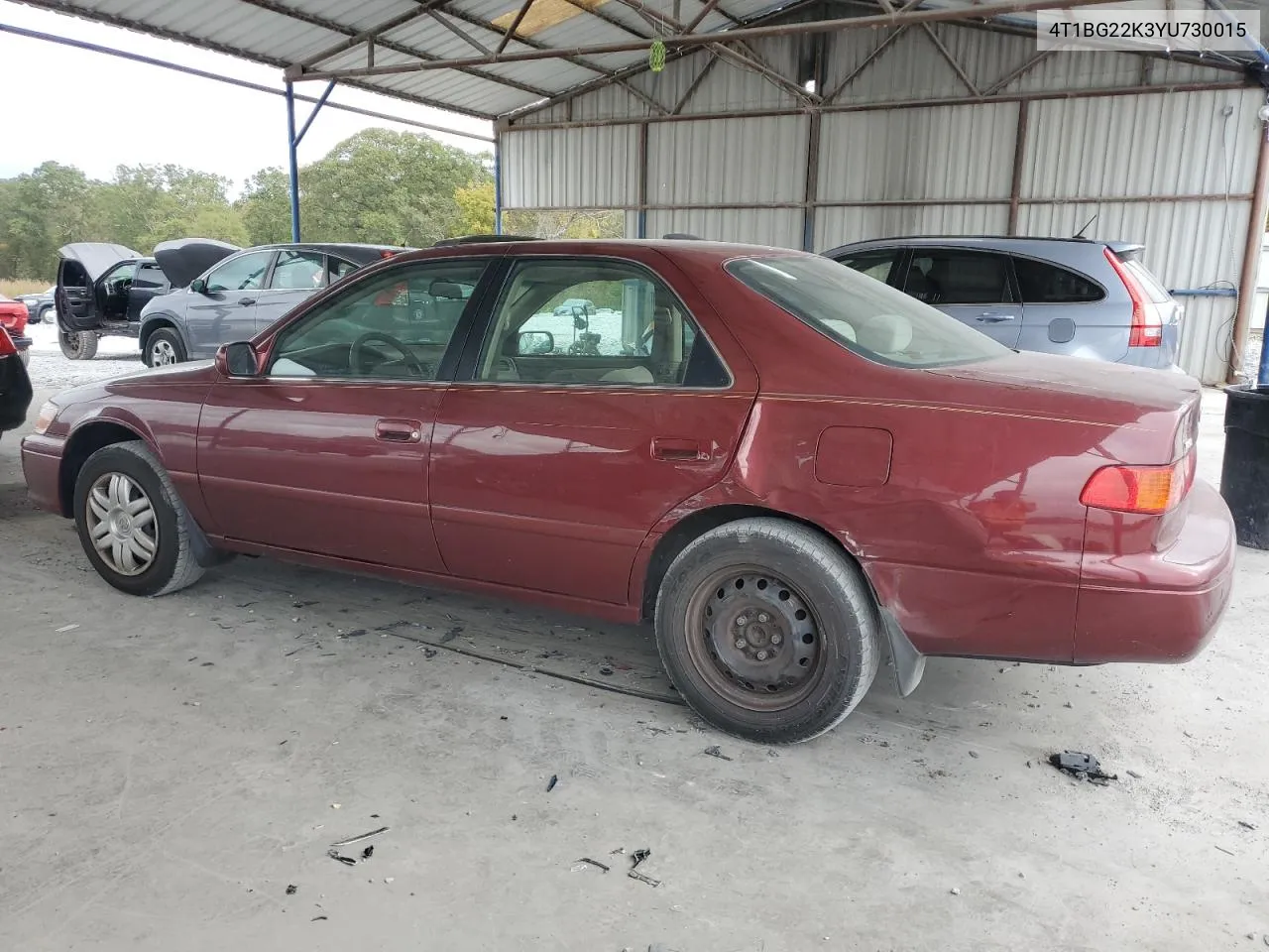 2000 Toyota Camry Ce VIN: 4T1BG22K3YU730015 Lot: 77997454