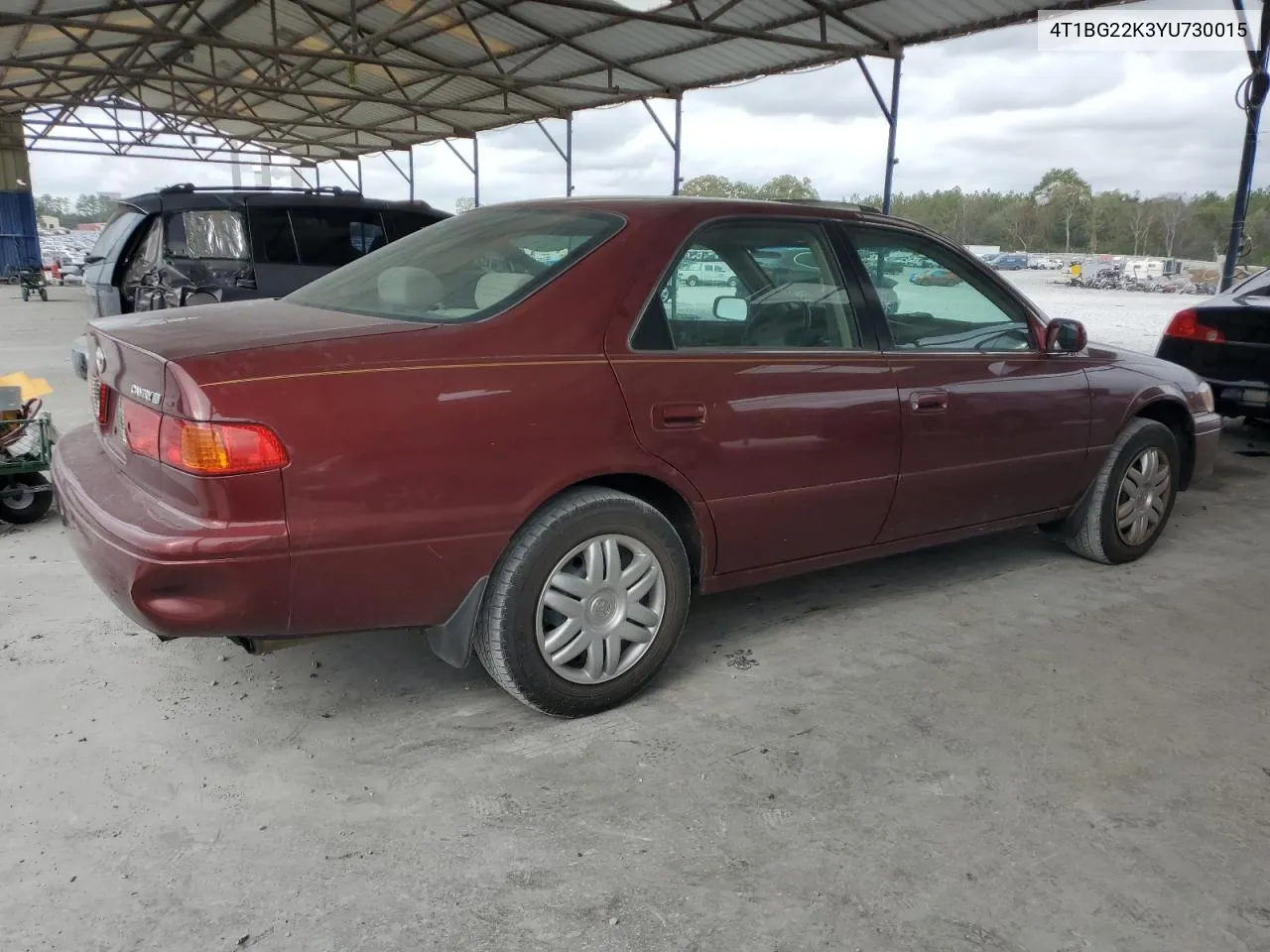 2000 Toyota Camry Ce VIN: 4T1BG22K3YU730015 Lot: 77997454