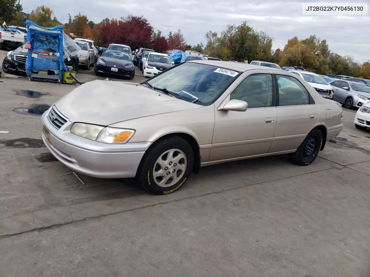 2000 Toyota Camry Ce VIN: JT2BG22K7Y0456130 Lot: 78454714