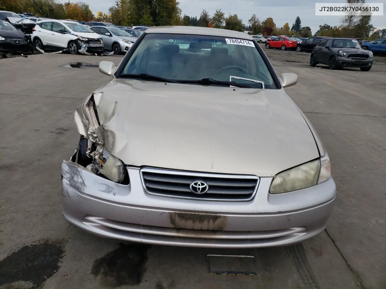 2000 Toyota Camry Ce VIN: JT2BG22K7Y0456130 Lot: 78454714