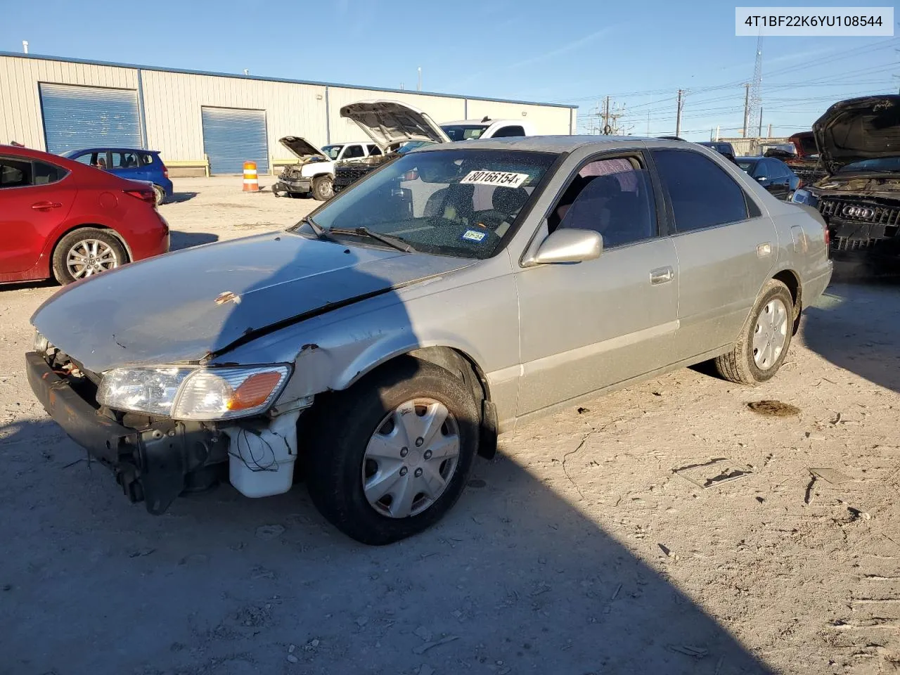 2000 Toyota Camry Le VIN: 4T1BF22K6YU108544 Lot: 80166154