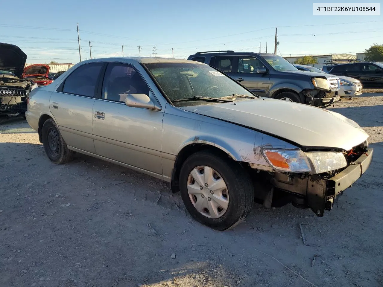 2000 Toyota Camry Le VIN: 4T1BF22K6YU108544 Lot: 80166154