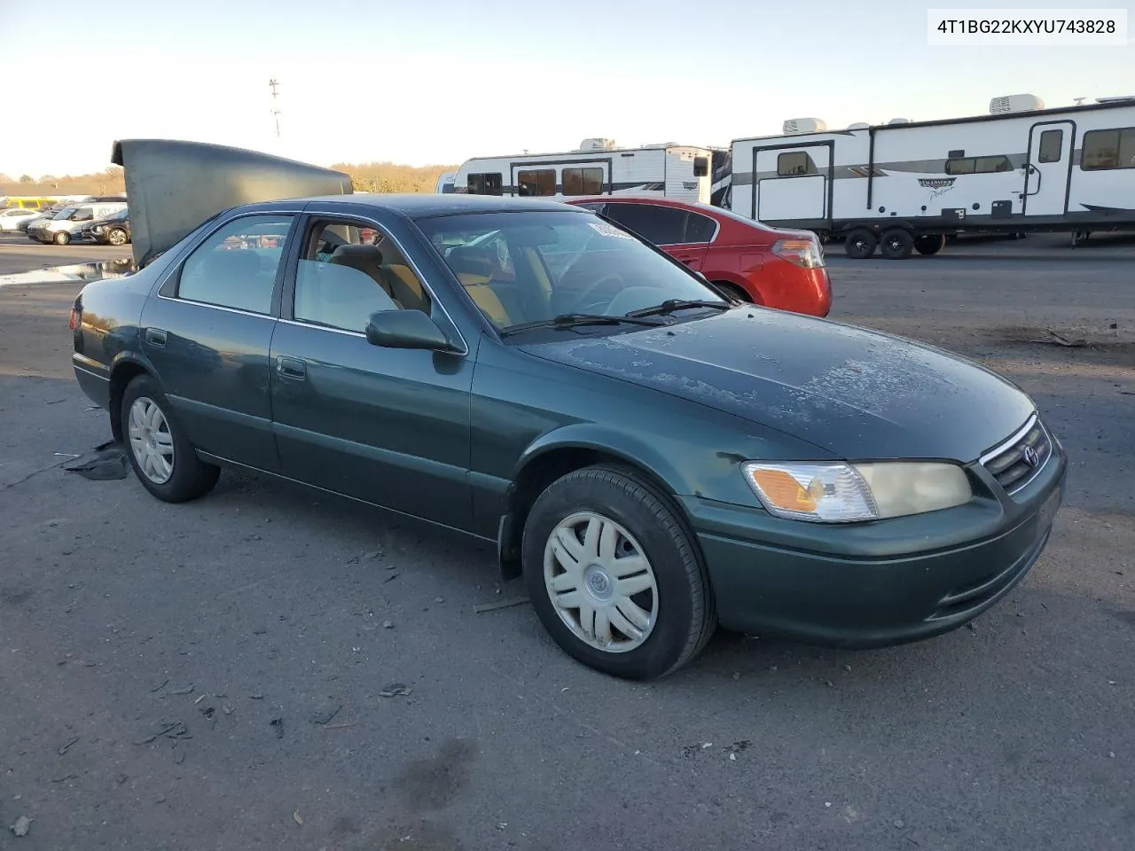 2000 Toyota Camry Ce VIN: 4T1BG22KXYU743828 Lot: 80894384