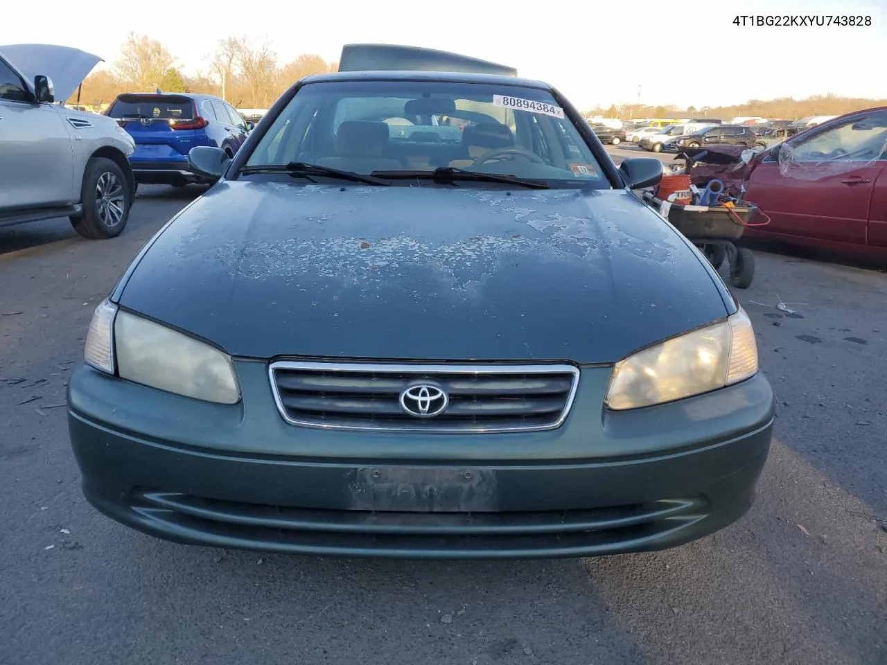 2000 Toyota Camry Ce VIN: 4T1BG22KXYU743828 Lot: 80894384