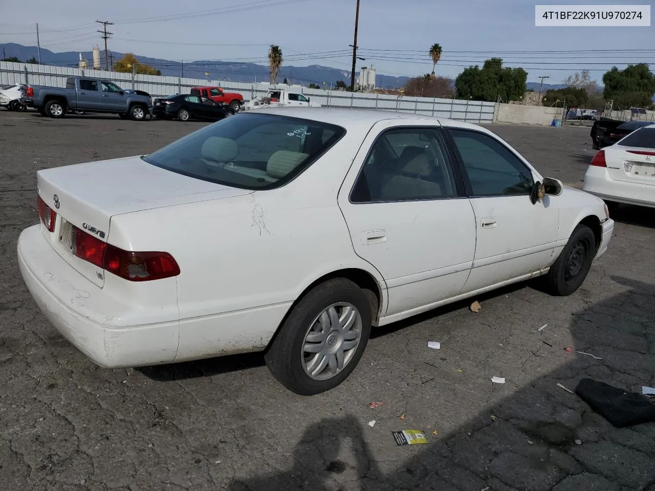 4T1BF22K91U970274 2001 Toyota Camry Le