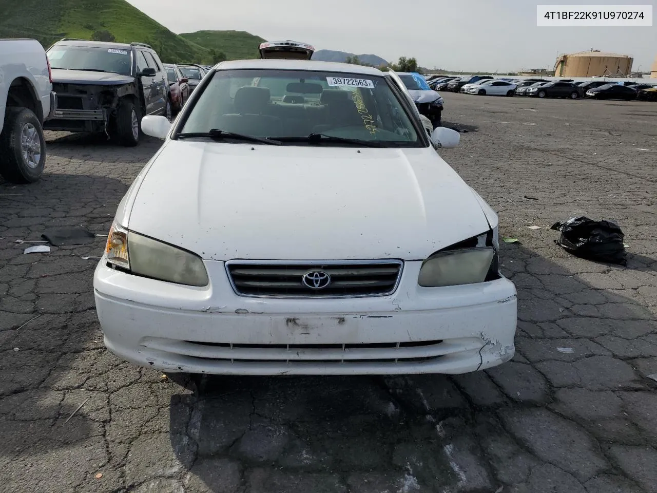 2001 Toyota Camry Le VIN: 4T1BF22K91U970274 Lot: 39722563