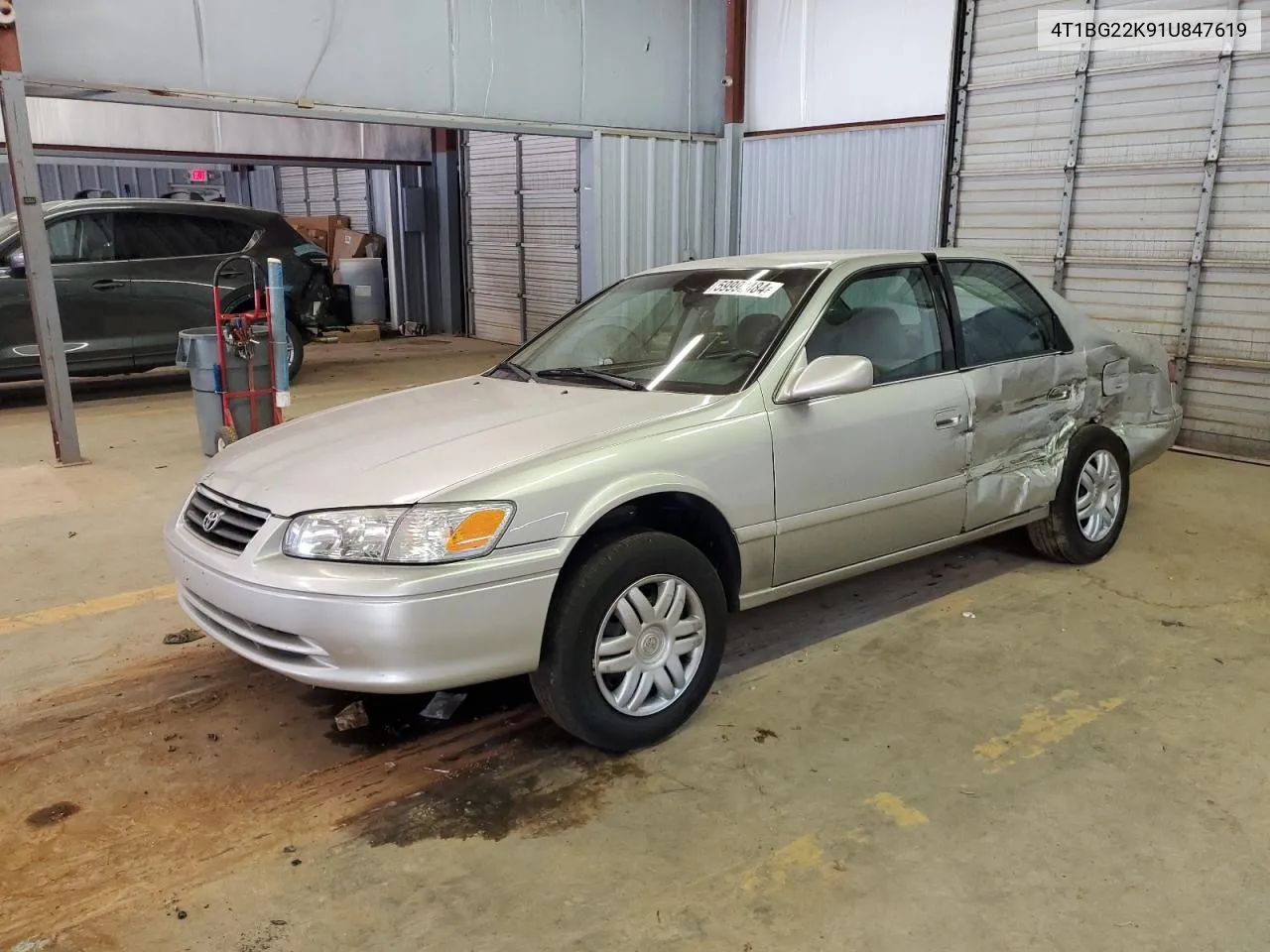 2001 Toyota Camry Ce VIN: 4T1BG22K91U847619 Lot: 59992484