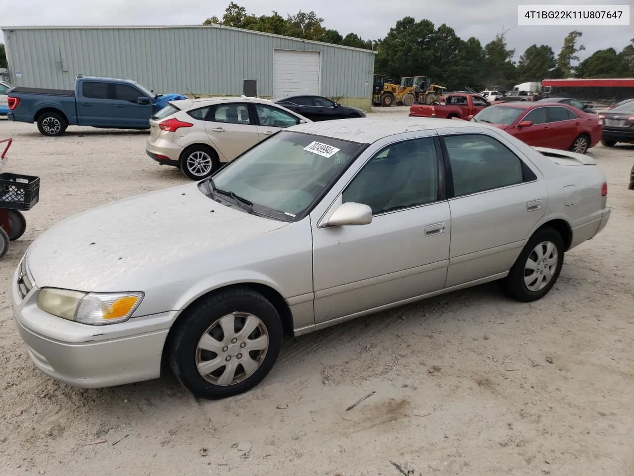 4T1BG22K11U807647 2001 Toyota Camry Ce