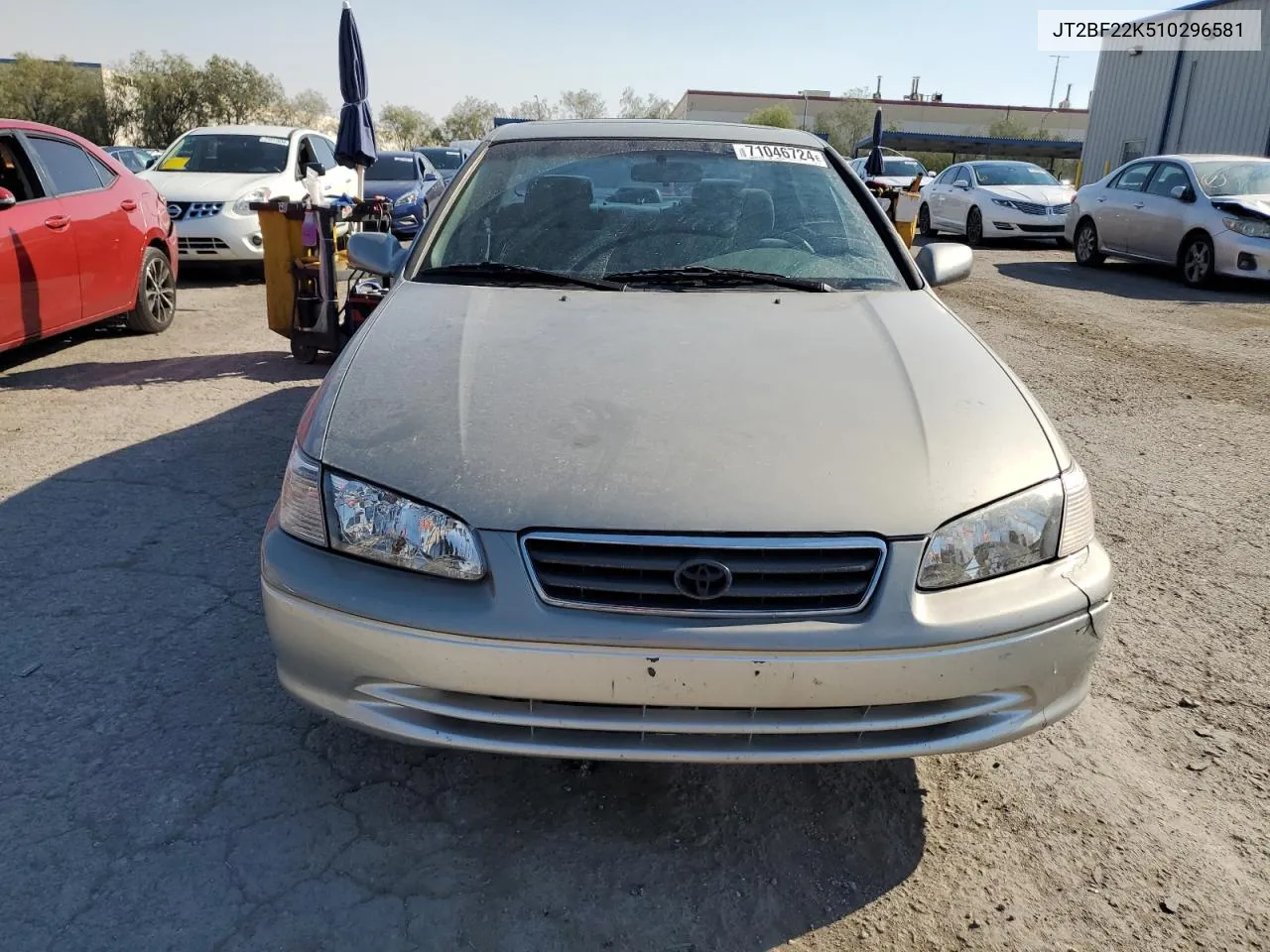 2001 Toyota Camry Ce VIN: JT2BF22K510296581 Lot: 71046724