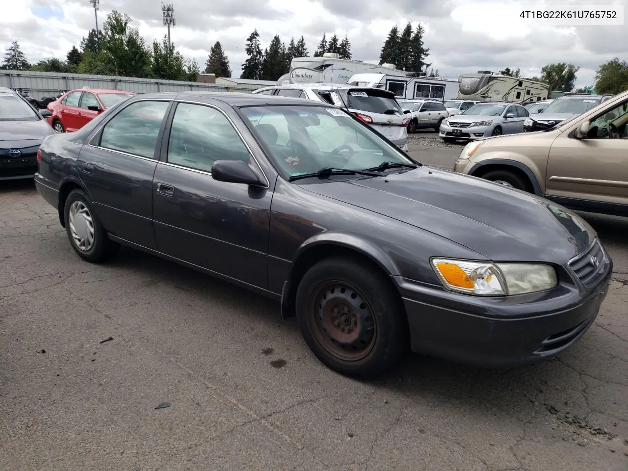 2001 Toyota Camry Ce VIN: 4T1BG22K61U765752 Lot: 71329494