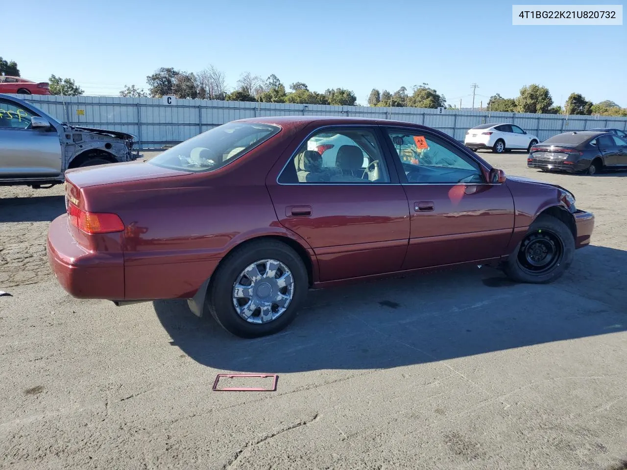 2001 Toyota Camry Ce VIN: 4T1BG22K21U820732 Lot: 72855694