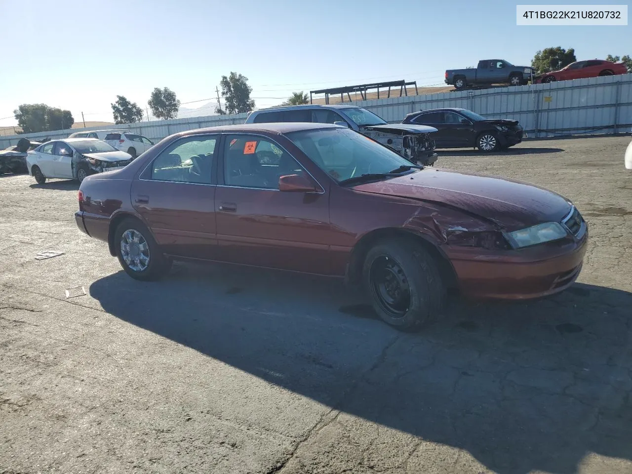 2001 Toyota Camry Ce VIN: 4T1BG22K21U820732 Lot: 72855694