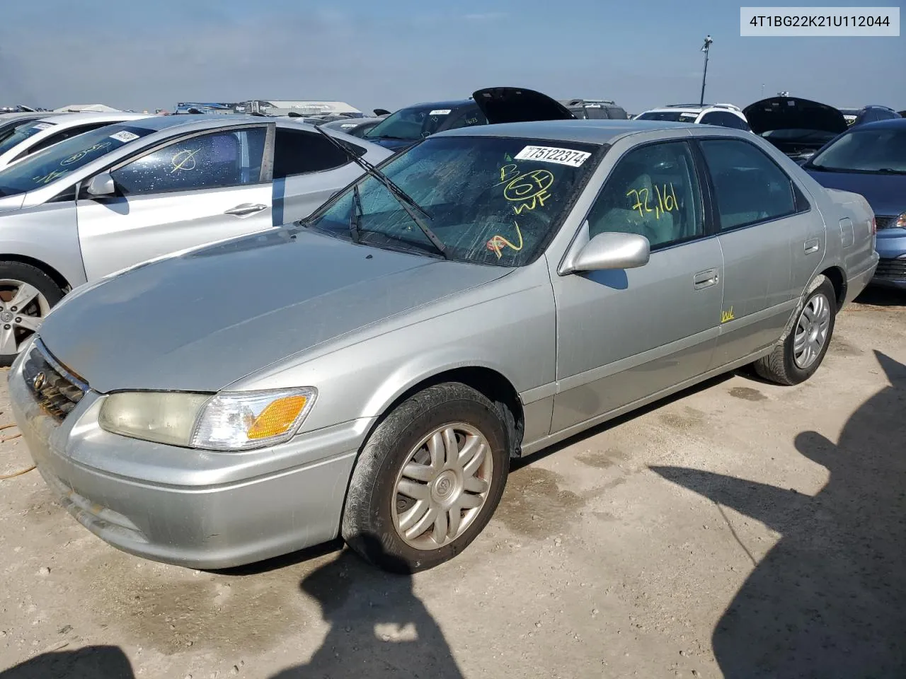 2001 Toyota Camry Ce VIN: 4T1BG22K21U112044 Lot: 75122374