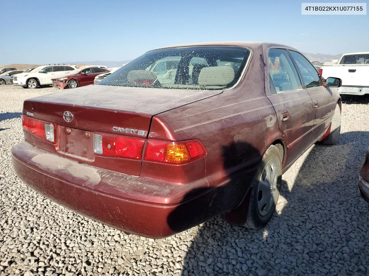 2001 Toyota Camry Ce VIN: 4T1BG22KX1U077155 Lot: 75210904