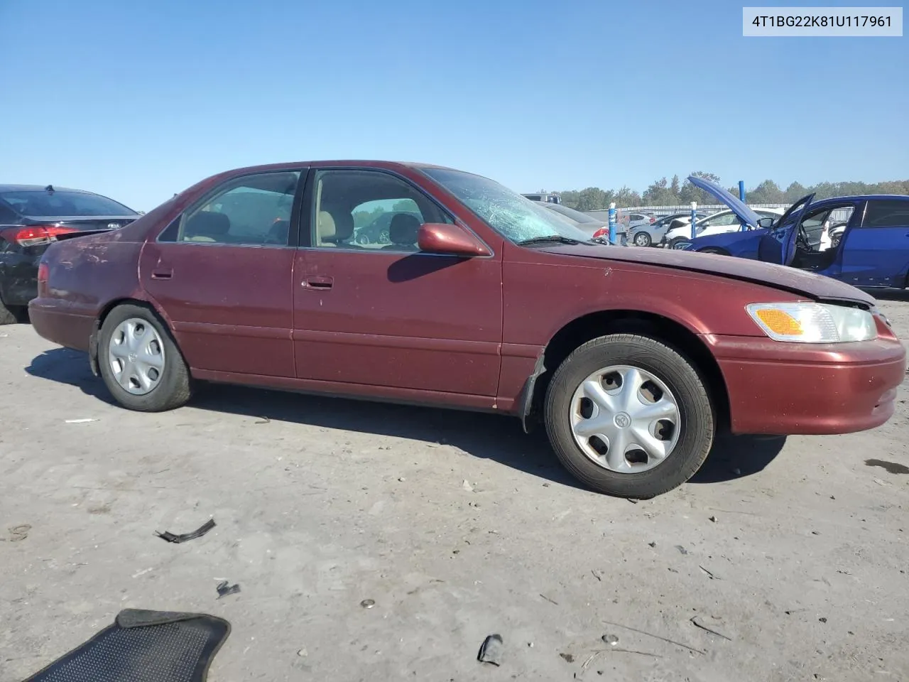 2001 Toyota Camry Ce VIN: 4T1BG22K81U117961 Lot: 76309554