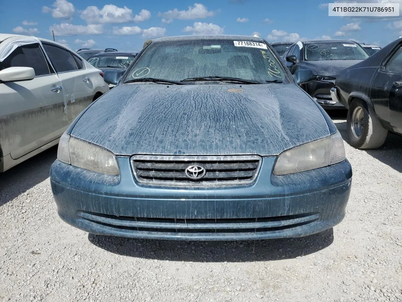 2001 Toyota Camry Ce VIN: 4T1BG22K71U786951 Lot: 77188314