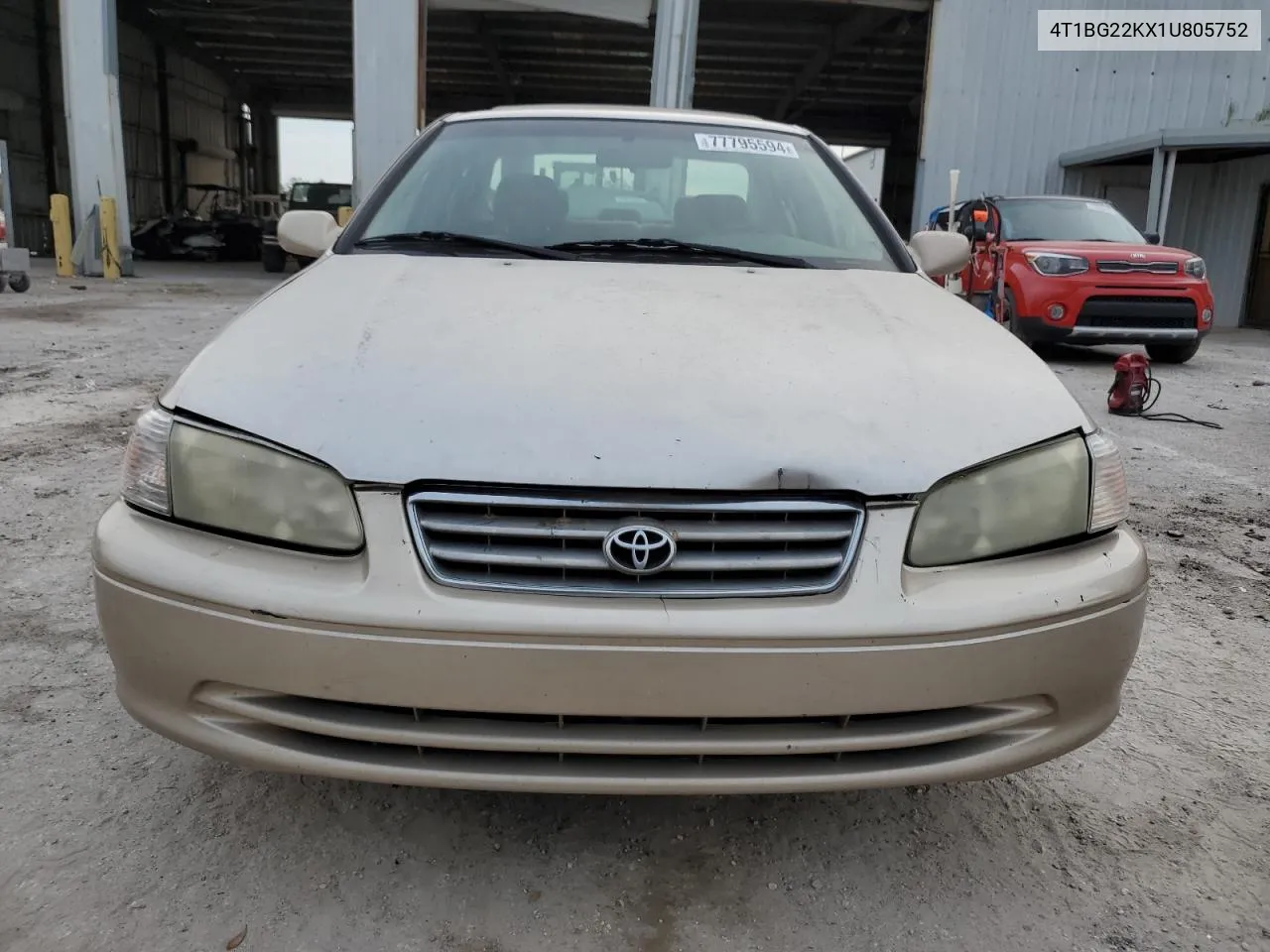 2001 Toyota Camry Ce VIN: 4T1BG22KX1U805752 Lot: 77795594