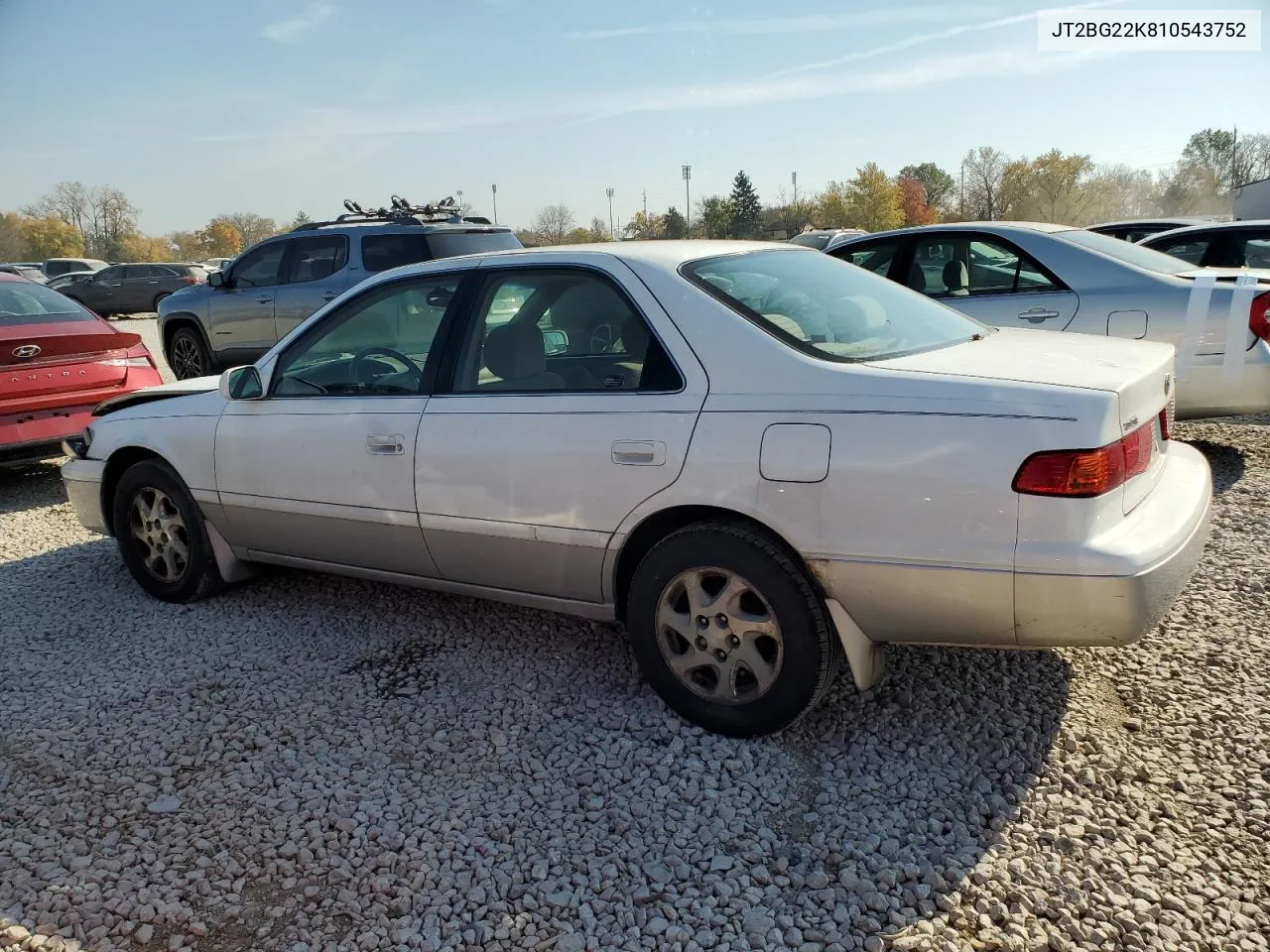 2001 Toyota Camry Ce VIN: JT2BG22K810543752 Lot: 78225874