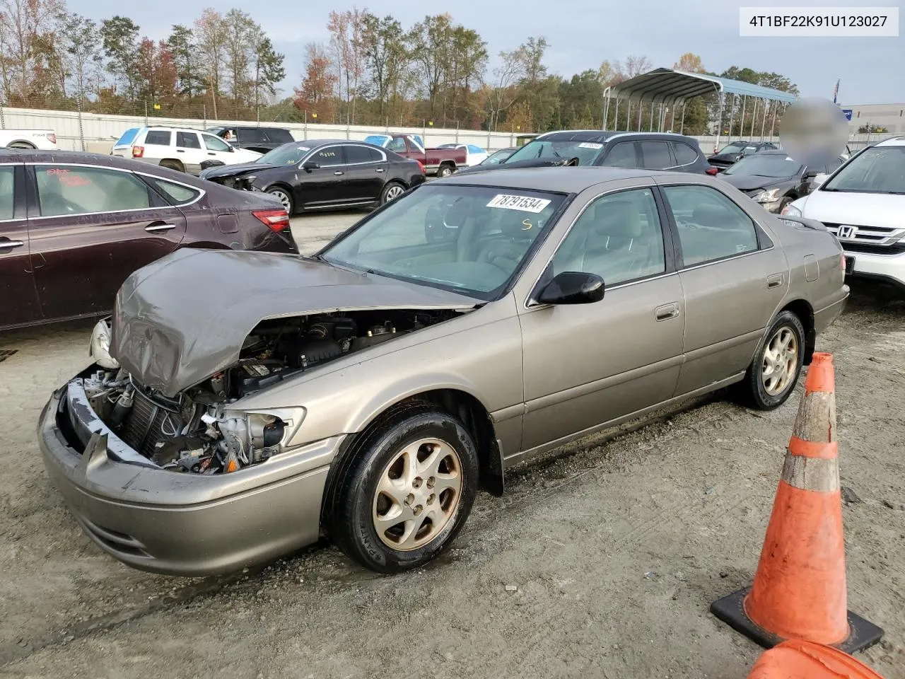 2001 Toyota Camry Le VIN: 4T1BF22K91U123027 Lot: 78791534