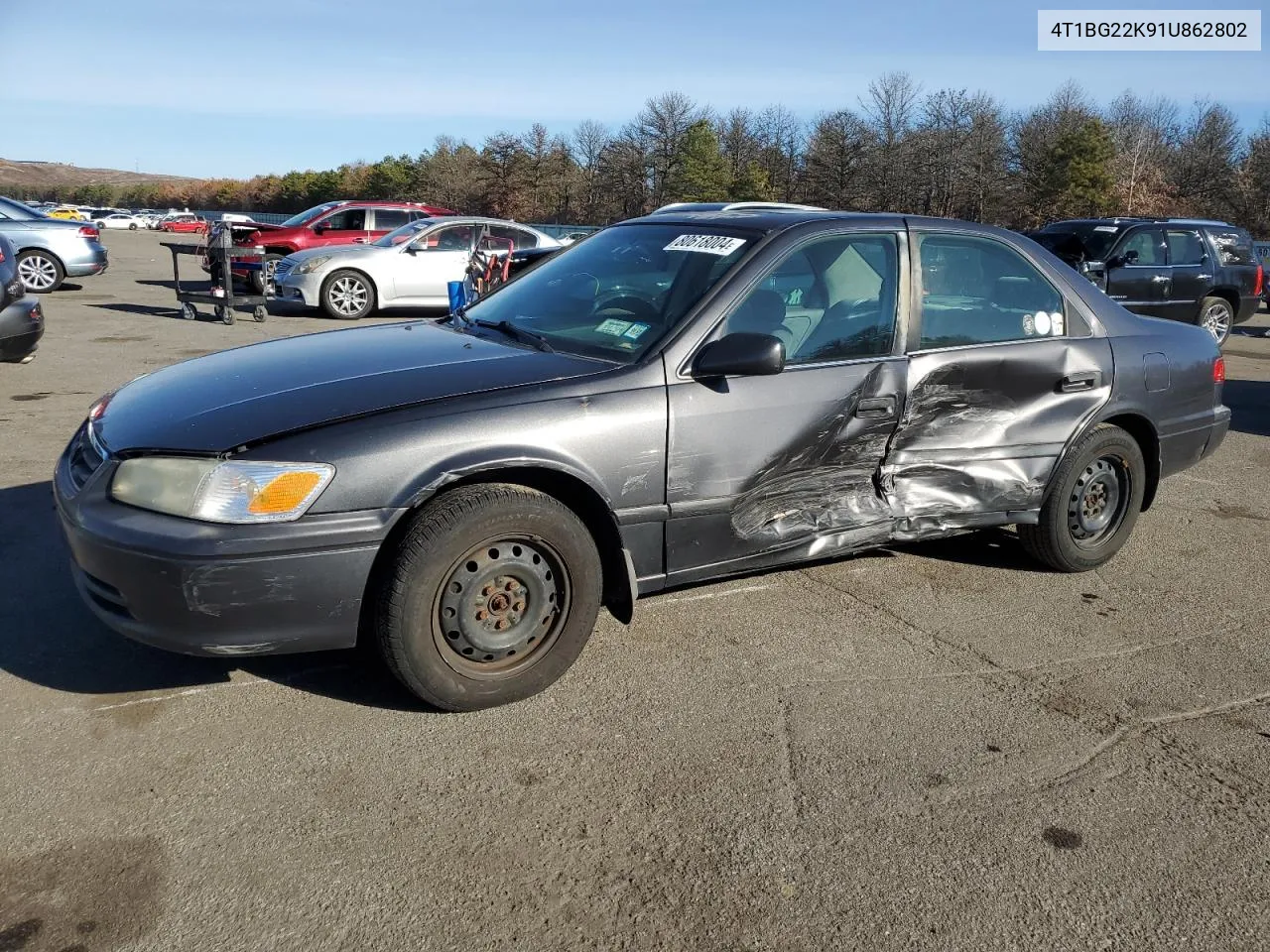 2001 Toyota Camry Ce VIN: 4T1BG22K91U862802 Lot: 80618004