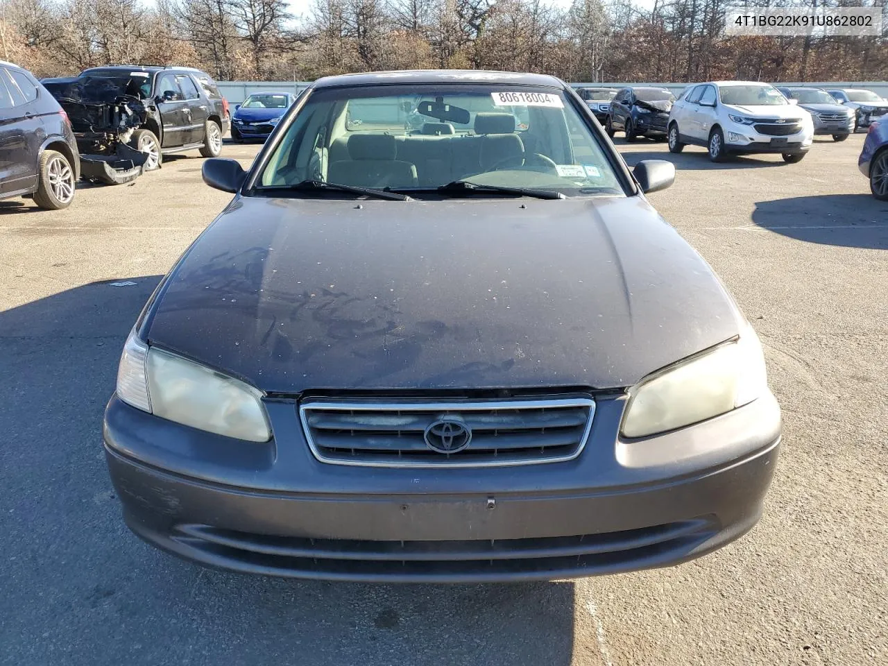 2001 Toyota Camry Ce VIN: 4T1BG22K91U862802 Lot: 80618004