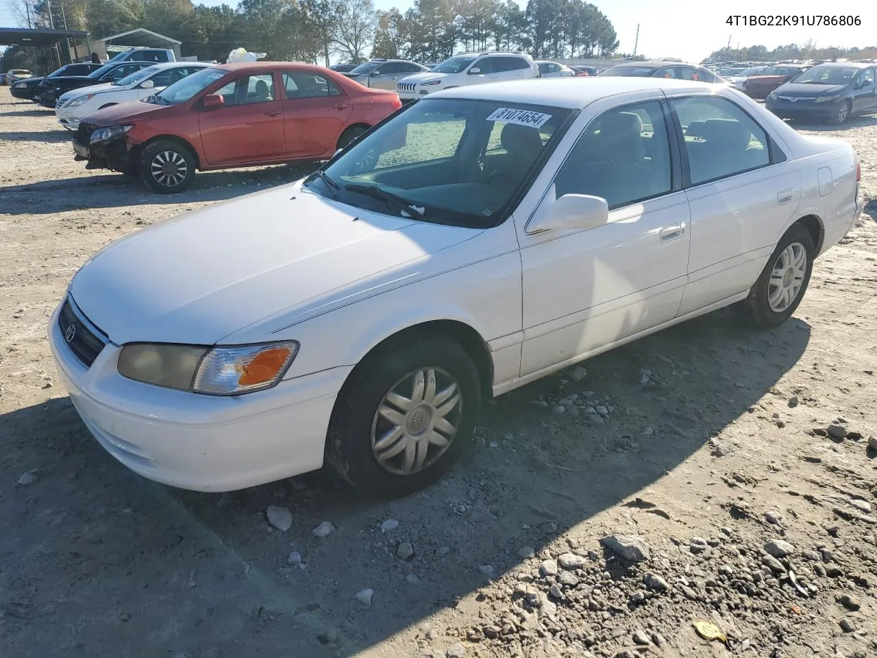 2001 Toyota Camry Ce VIN: 4T1BG22K91U786806 Lot: 81074654