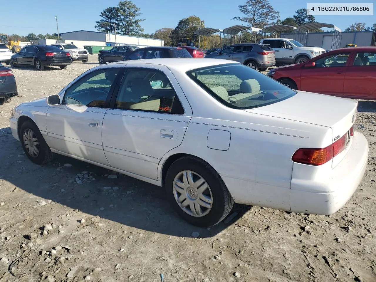 2001 Toyota Camry Ce VIN: 4T1BG22K91U786806 Lot: 81074654