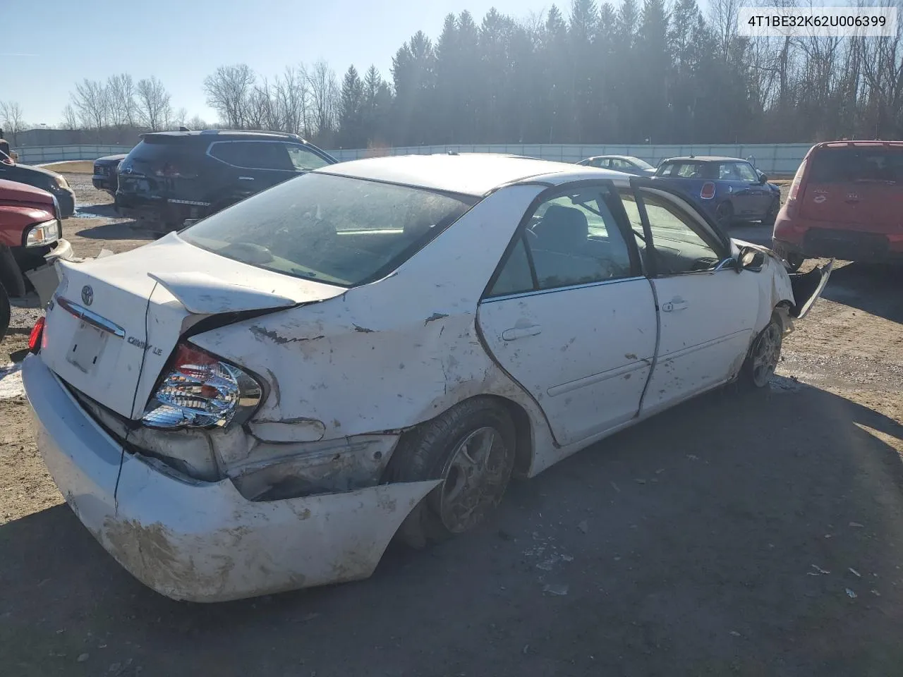 2002 Toyota Camry Le VIN: 4T1BE32K62U006399 Lot: 43202994